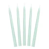 10 BOUGIES FLAMBEAUX CONIQUE 5H 24CM SAUGE