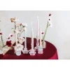 10 BOUGIES FLAMBEAUX CONIQUE 5H 24CM VIEUX ROSE