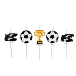 5 BOUGIES FOOTBALL CRAMPON BALLON COUPE 5.5-7CM