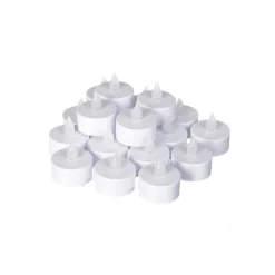 16 BOUGIES LUMINEUSE LED CHAUFFE-PLAT 4X3.7CM