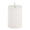 BOUGIE SOLAIRE LED CYLINDRIQUE 7X10CM BLANC