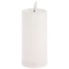 BOUGIE SOLAIRE LED CYLINDRIQUE 7X15CM BLANC