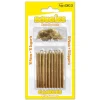 10 BOUGIES PAILLETÉES OR + 10 SUPPORTS