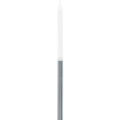 12 BOUGIES PARAFFINE Ø0.5CM 12.5CM BLANC ARGENT