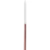 12 BOUGIES PARAFFINE Ø0.5CM 12.5CM BLANC OR ROSE
