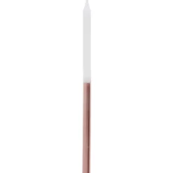 12 BOUGIES PARAFFINE Ø0.5CM 12.5CM BLANC OR ROSE