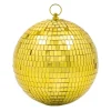 BOULE À FACETTES MIROIR DISCO 20CM OR