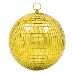 BOULE À FACETTES MIROIR DISCO 20CM OR