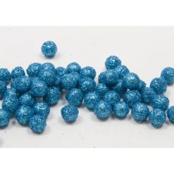 BOULES DÉCO PAILLETÉES 8MM 10G BLEU