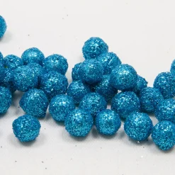 BOULES DÉCO PAILLETÉES 8MM 10G BLEU