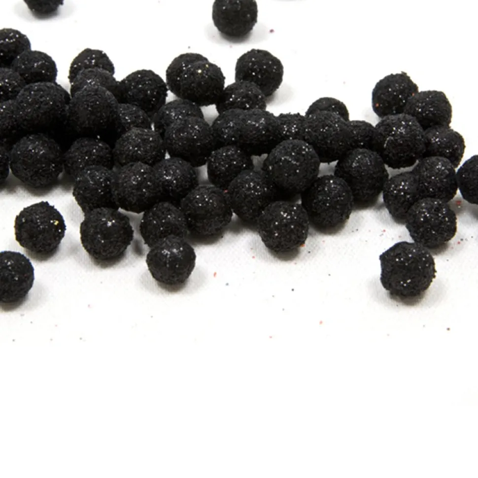 BOULES DÉCO PAILLETÉES 8MM 10G NOIRES
