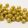 BOULES DÉCO PAILLETÉES 8MM 10G OR