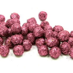 BOULES DÉCO PAILLETÉES 8MM 10G ROSE