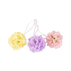 3 BOULES HORTENSIA 6.5CM PASTEL