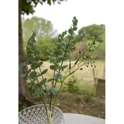 BOUQUET ARTIFICIEL EUCALYPTUS BAIES 6 TIGES 40CM