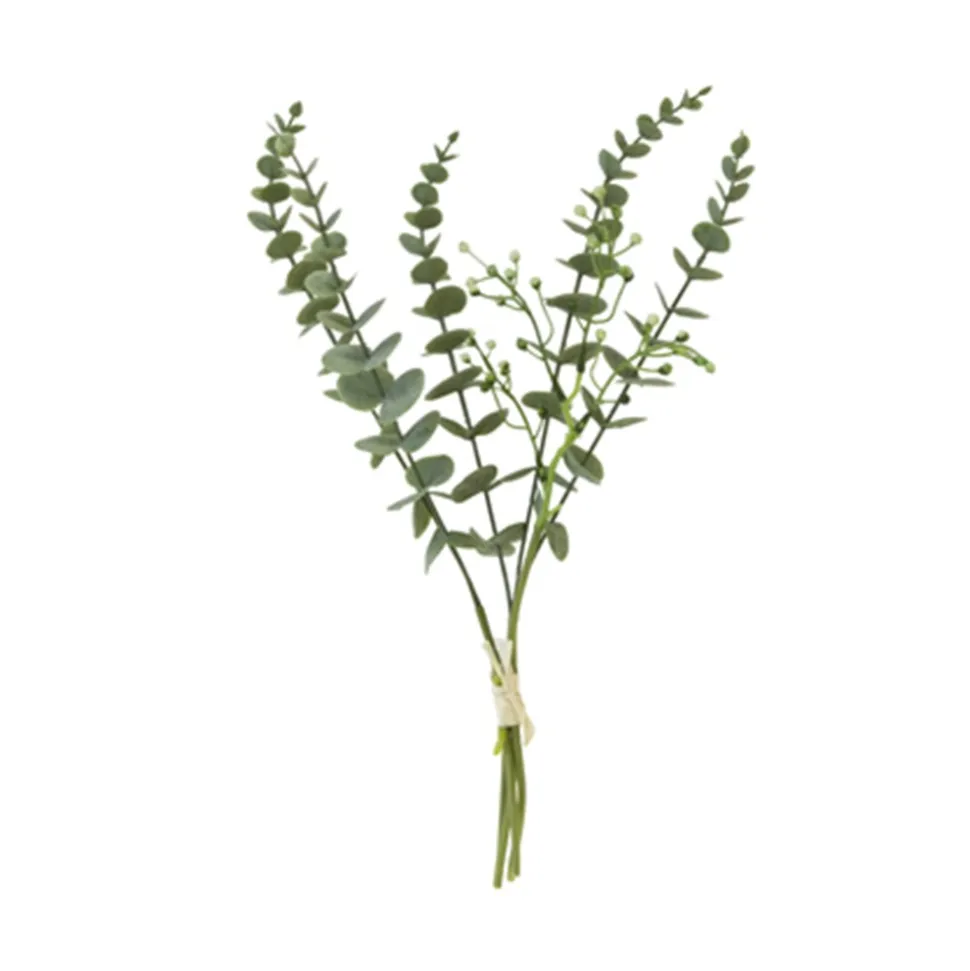 BOUQUET ARTIFICIEL EUCALYPTUS BAIES 6 TIGES 40CM