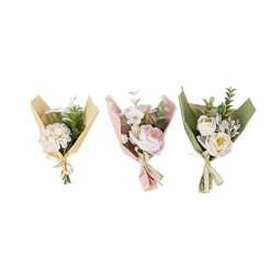 BOUQUET COMPOSÉ CADEAU FLEUR ARTIFICIEL 8X13CM