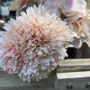 BOUQUET 6 DAHLIAS ARTIFICIEL 26CM ROSE PASTEL