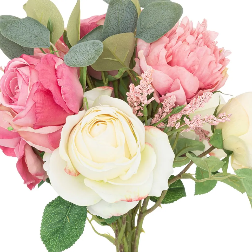 BOUQUET FLEURS ARTIFICIELLES 50X30CM MULTICOLORE