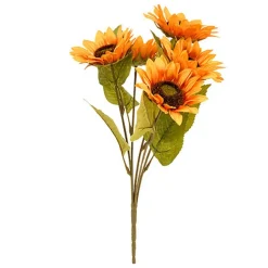 BOUQUET 7 FLEURS TOURNESOL ARTIFICIEL 48CM