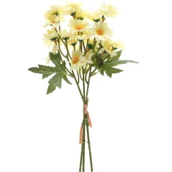 BOUQUET MARGUERITE ARTIFICIELLE 26CM JAUNE