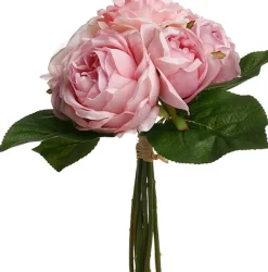 BOUQUET 9 ROSES ANCIENNES ARTIFICIELLES 30CM