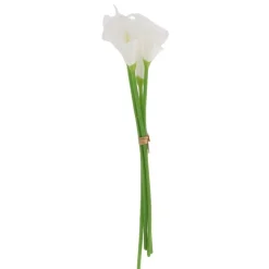 BOUQUET 4 TIGES ARUM ARTIFICIEL 32CM BLANC