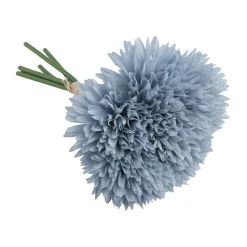 BOUQUET 6 TIGES DAHLIA ARTIFICIEL 26CM BLEU CIEL