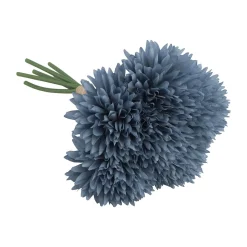 BOUQUET 6 TIGES DAHLIA ARTIFICIEL 26CM BLEU JEAN