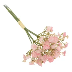 BOUQUET 6 TIGES GYPSOPHILE ARTIFICIEL 24CM ROSE