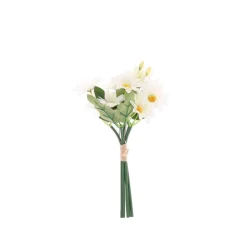 BOUQUET 11 TIGES MARGUERITE ARTIFICIELLE 28CM
