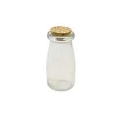 BOUTEILLE DE LAIT BOUCHON LIÈGE TRANSPARENT