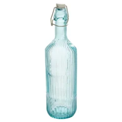 BOUTEILLE LIMONADE STRIÉE VERRE 1L COLORÉ