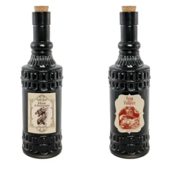 BOUTEILLE VERRE ELIXIR 6.5X23CM NOIR