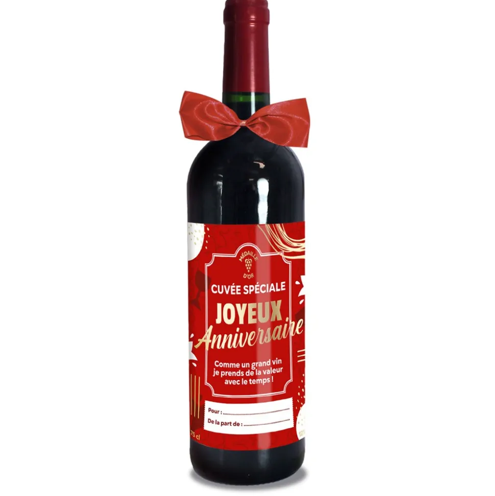BOUTEILLE VIN BORDEAUX HUMORISTIQUE
