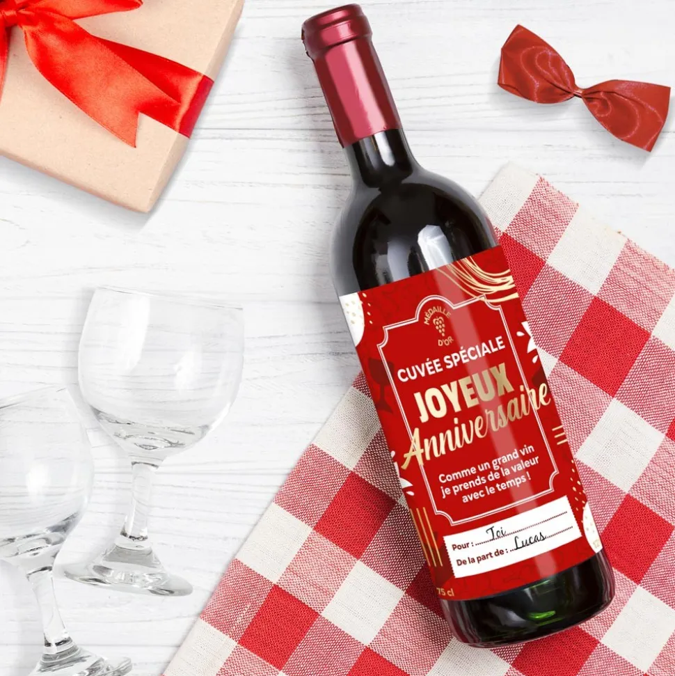 BOUTEILLE VIN BORDEAUX HUMORISTIQUE