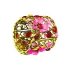 BRACELET FLEURI FUCHSIA ROUGE ADULTE