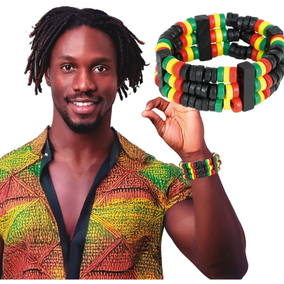BRACELET HIPPIE RASTA JAMAÏQUE ADULTE