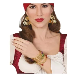 BRACELET MÉTAL OR TZIGANE BOHÉMIENNE FEMME