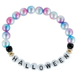 3 BRACELETS FANTAISIE HALLOWEEN PVC MULTICOLORE