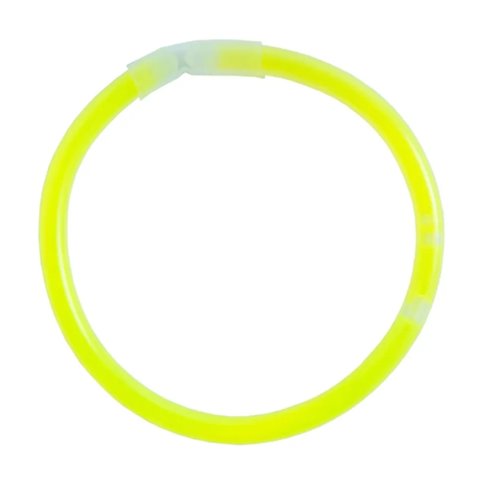 100 BRACELETS LUMINEUX JAUNES