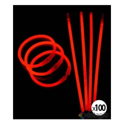 100 BRACELETS LUMINEUX ROUGES