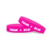 5 BRACELETS TEAM EVFJ PLASTIQUE ROSE