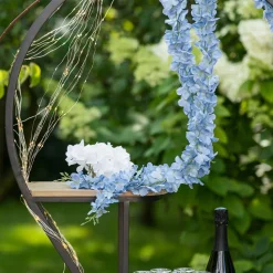 BRANCHE FLEURS HORTENSIA ARTIFICIEL 170CM BLEU