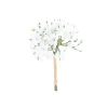 10 BRANCHES 6 FELURS SUR TIGE 10CM BLANC