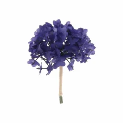 10 BRANCHES 6 FELURS SUR TIGE 10CM INDIGO