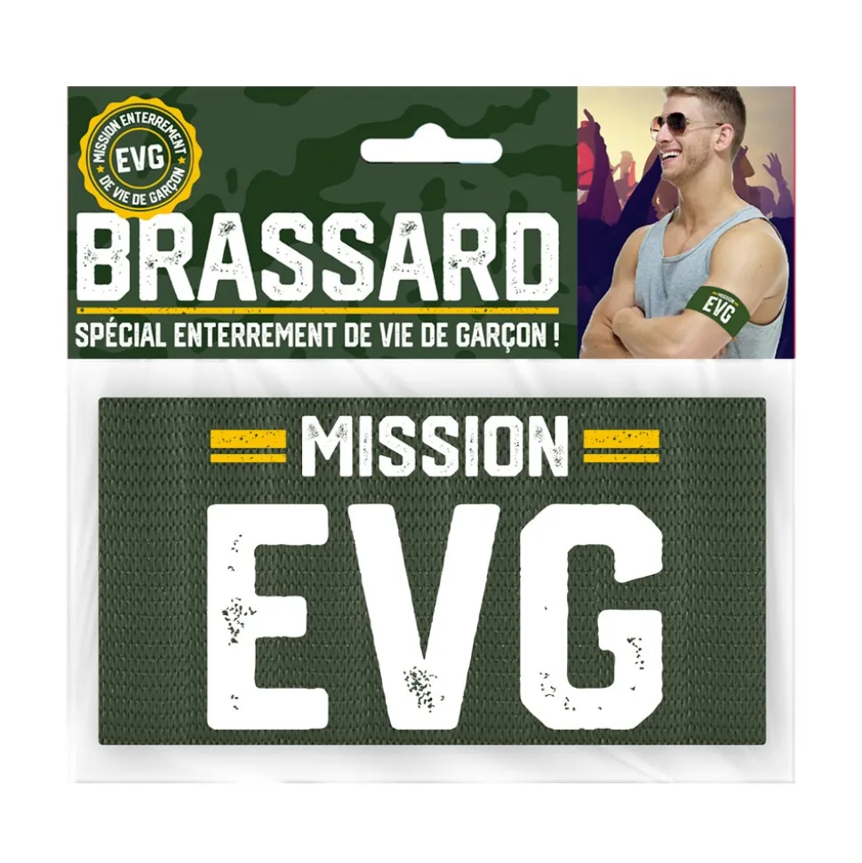 BRASSARD ÉLASTIQUE EVG 9CM VERT