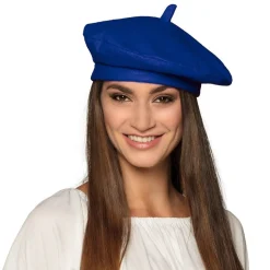BÉRET BASQUE TISSU BLEU ADULTE