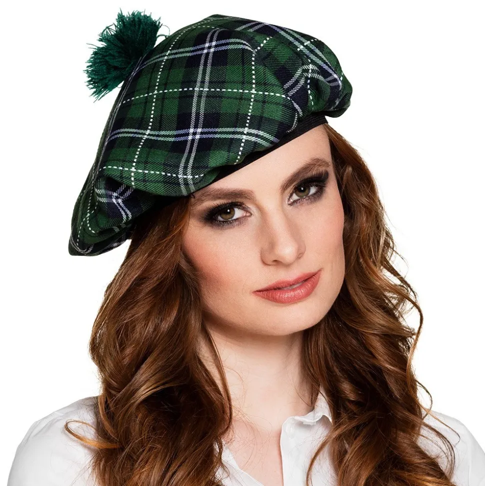 BÉRET ÉCOSSAIS VERT ADULTE