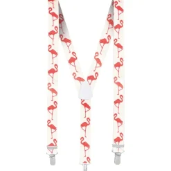 BRETELLES FLAMANT ROSE ADULTE